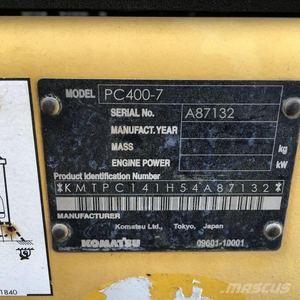Komatsu PC 400-7 حفارات زحافة
