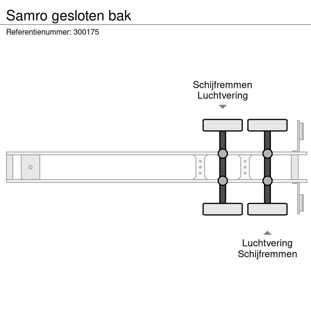 Samro gesloten bak نصف مقطورات ذات هيكل صندوقي
