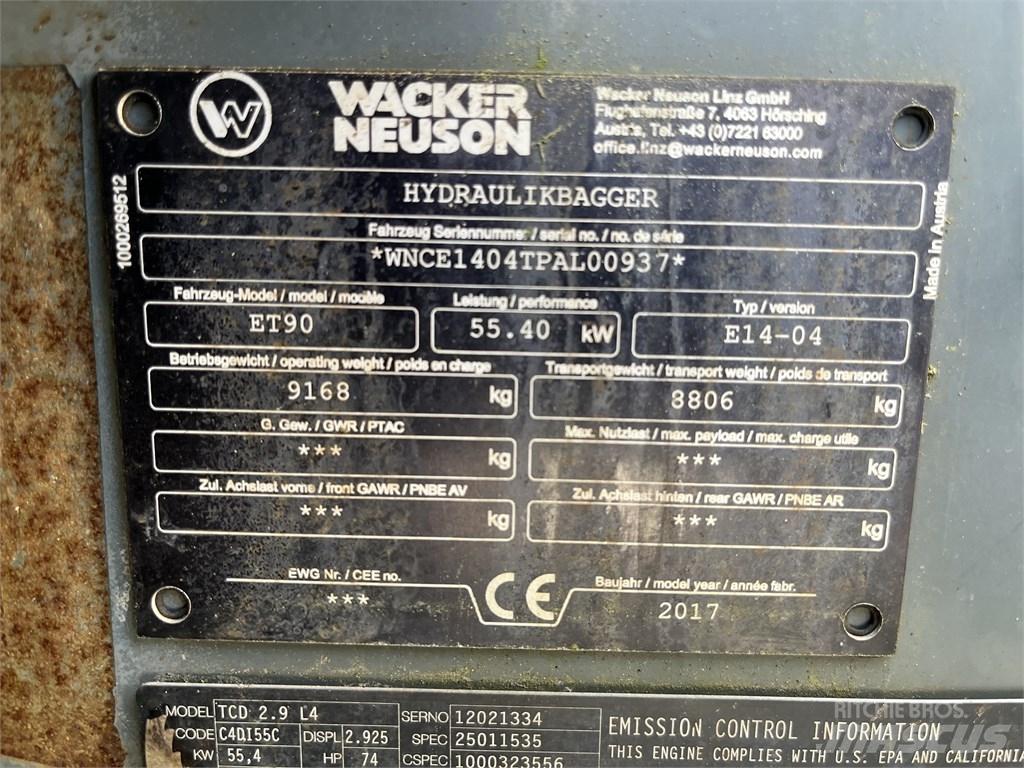Wacker Neuson ET 90 حفارات وسط 7 طن - 12 طن