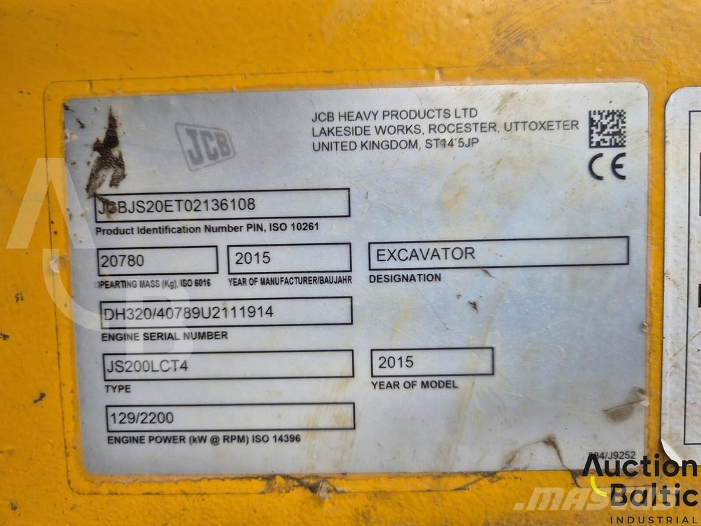 JCB JS 200 LC T4 حفارات زحافة