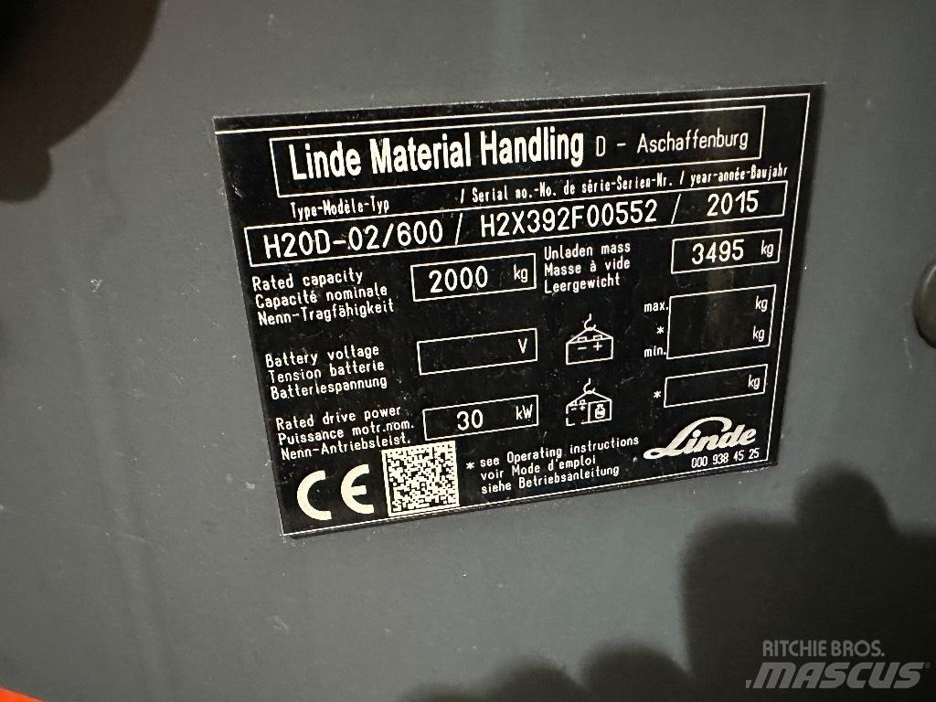 Linde H20D-02 شاحنات الديزل