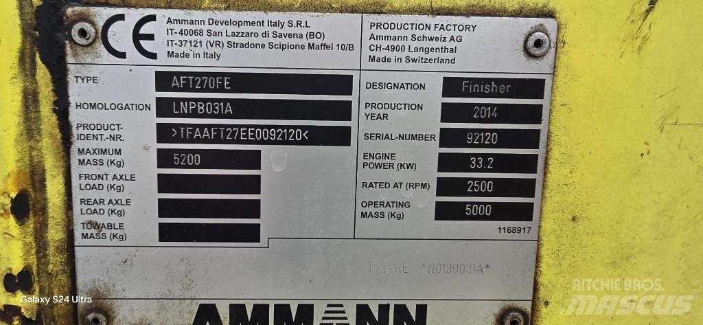 Ammann AFT 270 F معدات السفلتة