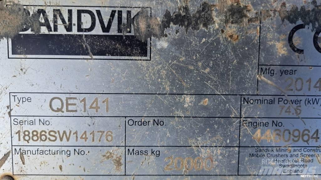 Sandvik QE 141 أجهزة فحص متنقلة