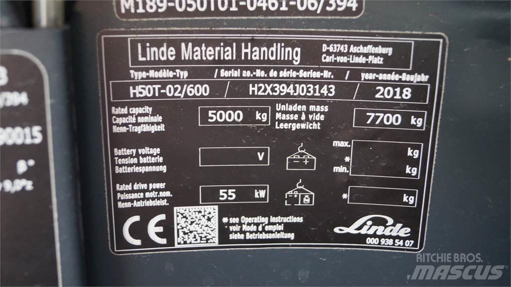 Linde H50T/600 شاحنات LPG