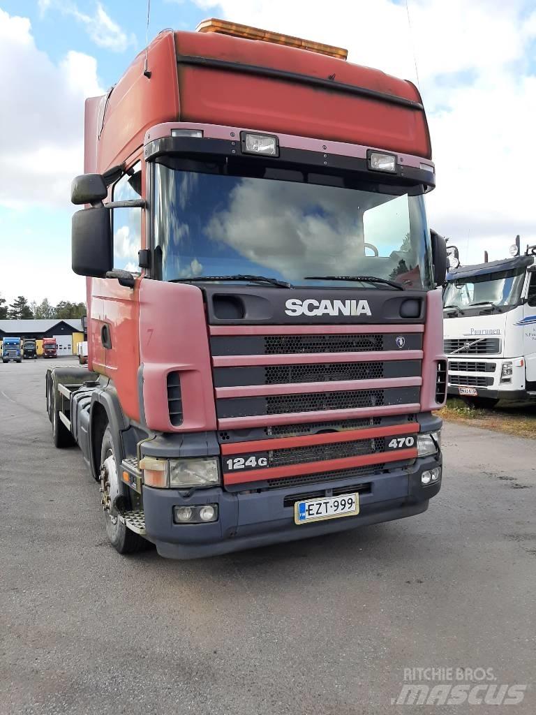Scania R 124 شاحنات الرافعات الخطافية