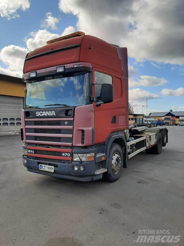 Scania R 124 شاحنات الرافعات الخطافية