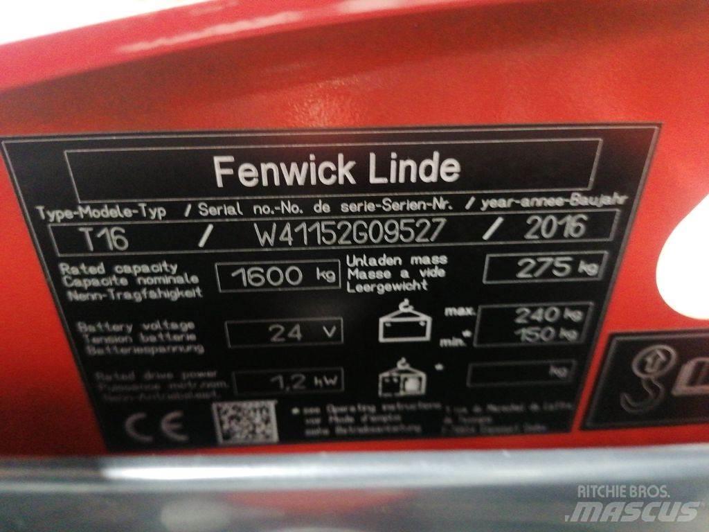 Linde T16 معدات الرفع منخفض المستوى