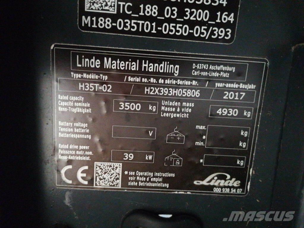 Linde H35T-02 شاحنات LPG