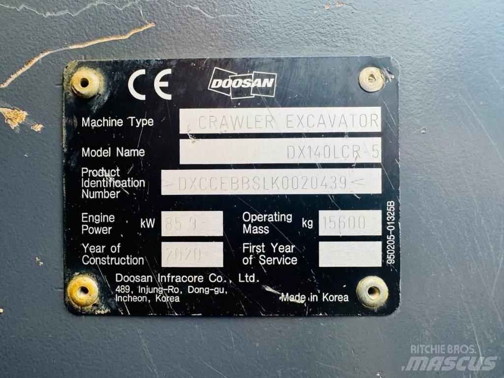 Doosan DX 140 LCR-5 حفارات زحافة