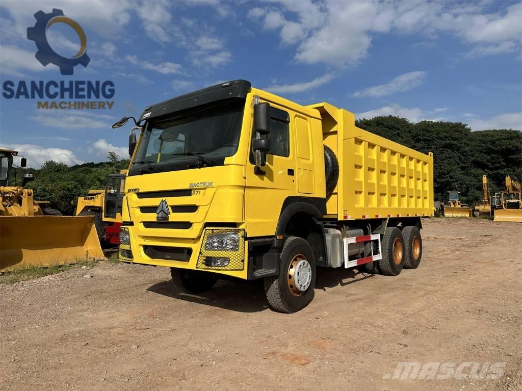 Howo 371hp tipper شاحنات قلابة