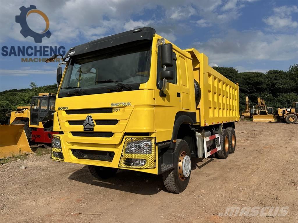 Howo 371hp tipper شاحنات قلابة