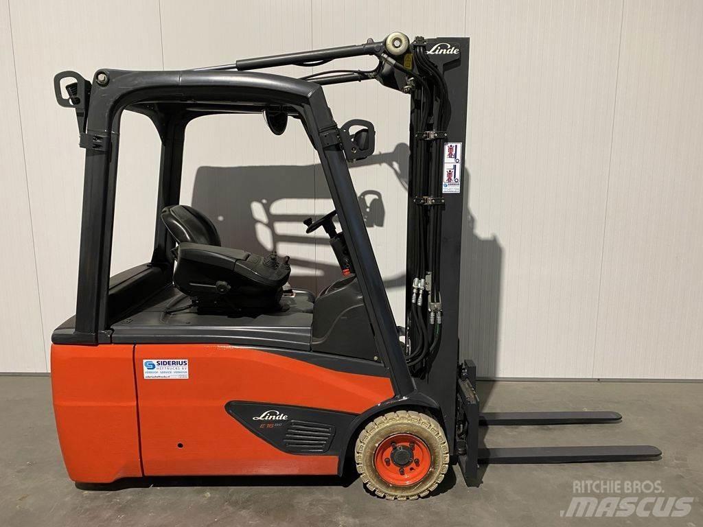 Linde E16L-386 شاحنات ذات رافعات شوكية تعمل بالكهرباء