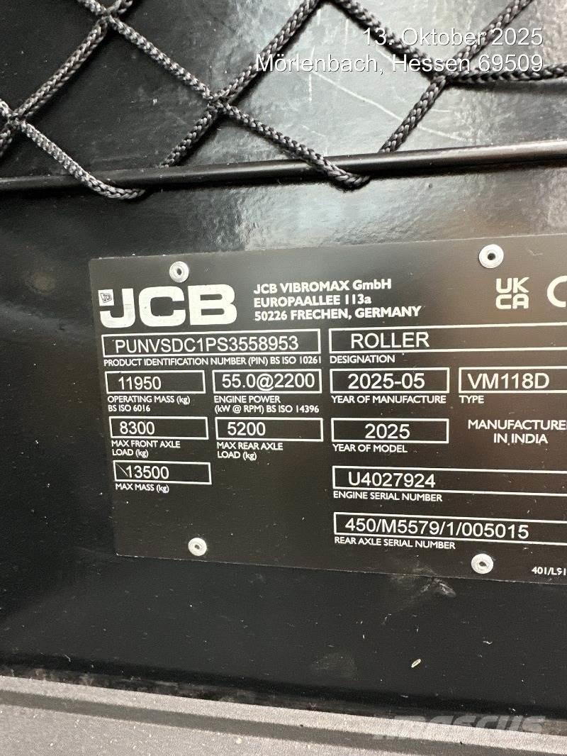 JCB VM118D مداحل