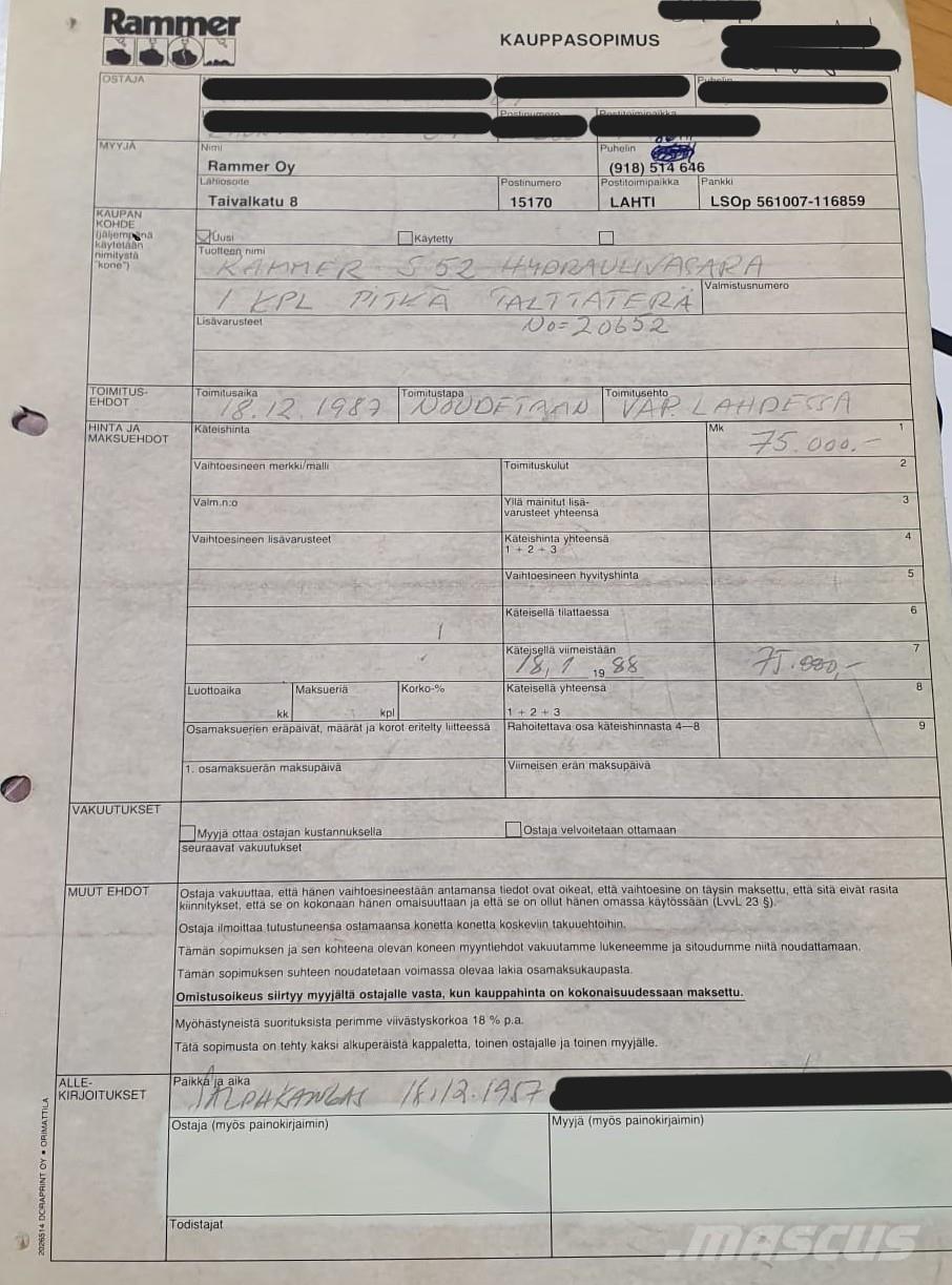 Rammer S25 مطارق / كسارات