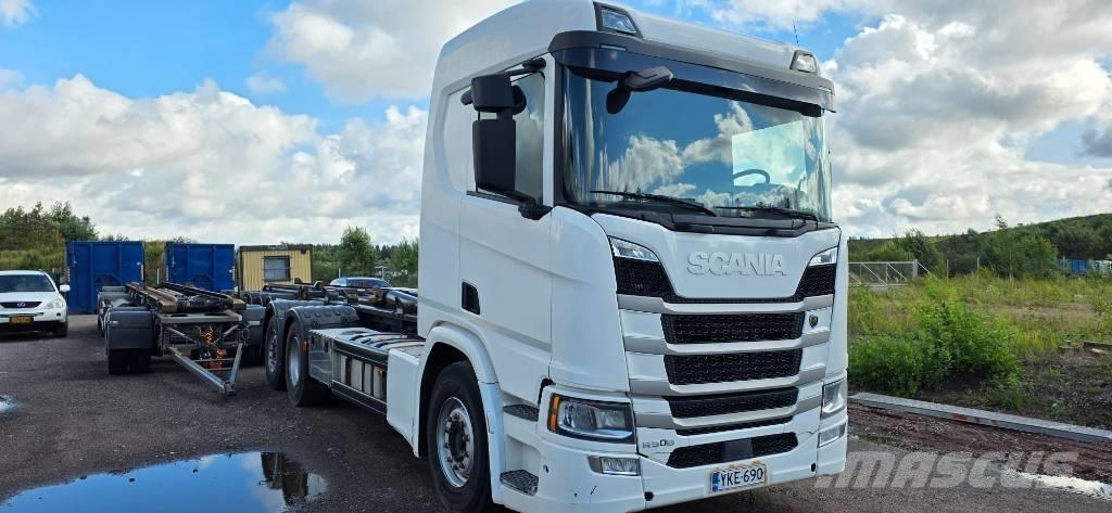 Scania R 500 شاحنات الرافعات الخطافية