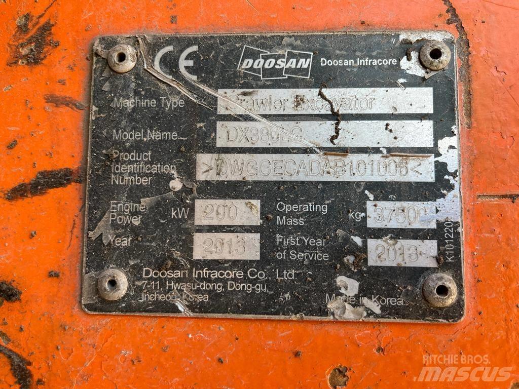 Doosan DX 380 LC حفارات زحافة