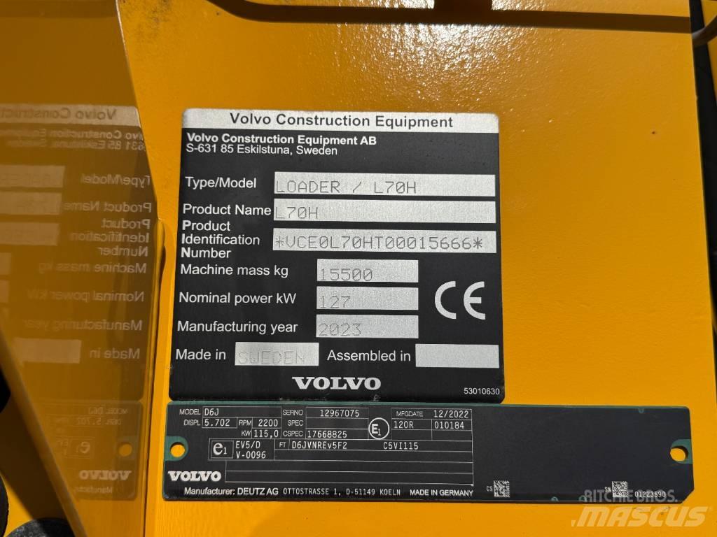 Volvo L 70 H2 لوادر بعجل