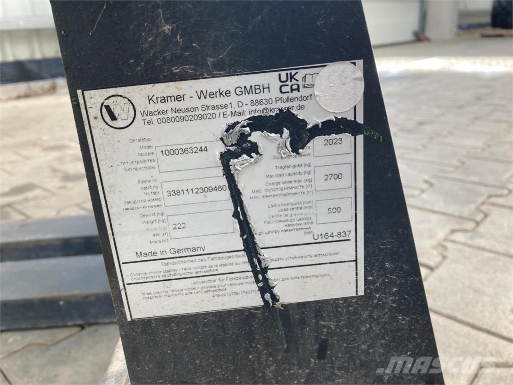 Kramer 1200 mm ملحقات أمامية للوادر