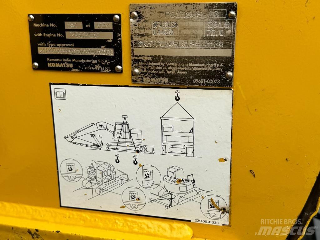 Komatsu PC 138US-10 حفارات زحافة