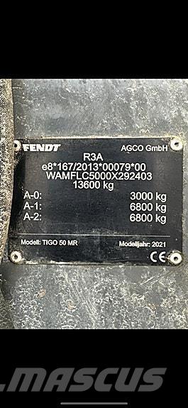 Fendt Tigo 50 MR مقطورات للأغراض العامة