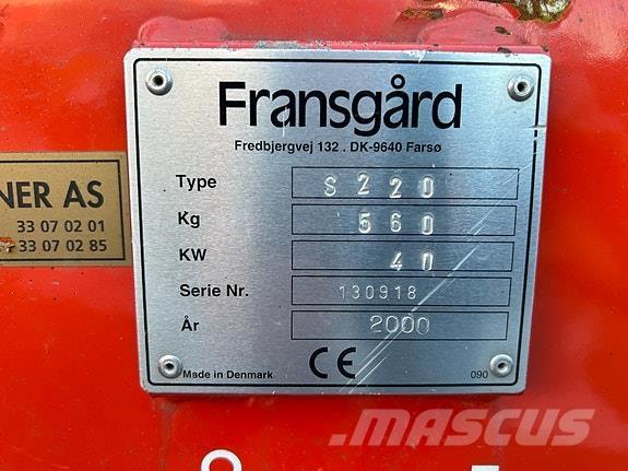 Fransgård S-220 ماكينات الطرق والجليد الأخرى