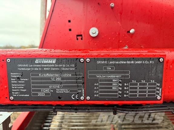 Grimme SE 260 - UB حفارات وحصادات البطاطس
