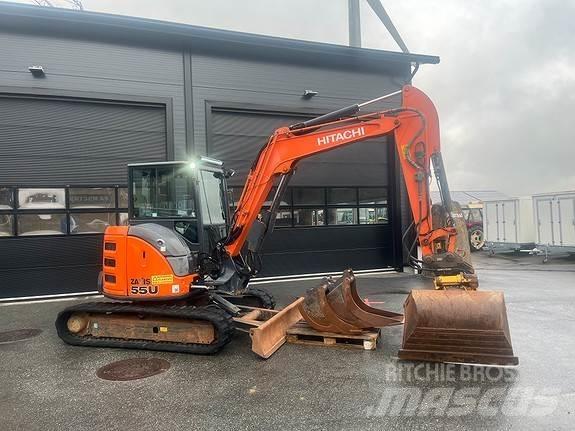 Hitachi ZX55u حفارات صغيرة أقل من 7 طن (حفارات صغيرة)