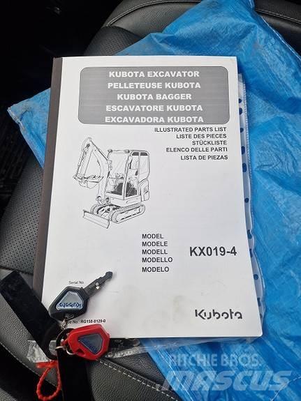 Kubota KX019-4 حفارات صغيرة أقل من 7 طن (حفارات صغيرة)