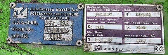 Merlo P26.6LPT مناولات متداخلة