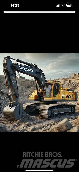 Volvo EC 750 El حفارات زحافة