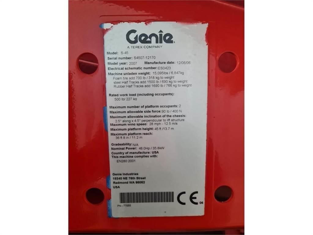 Genie S-45 رافعات سلة تلسكوبية