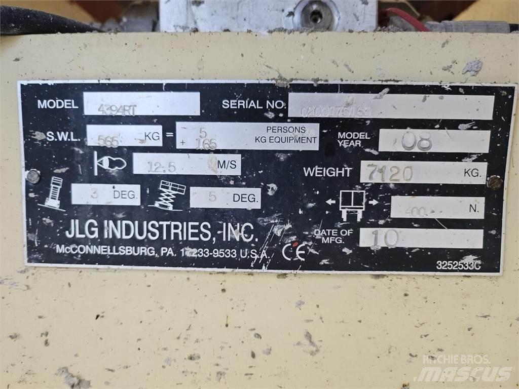 JLG 4394RT رافعات مقصية الشكل