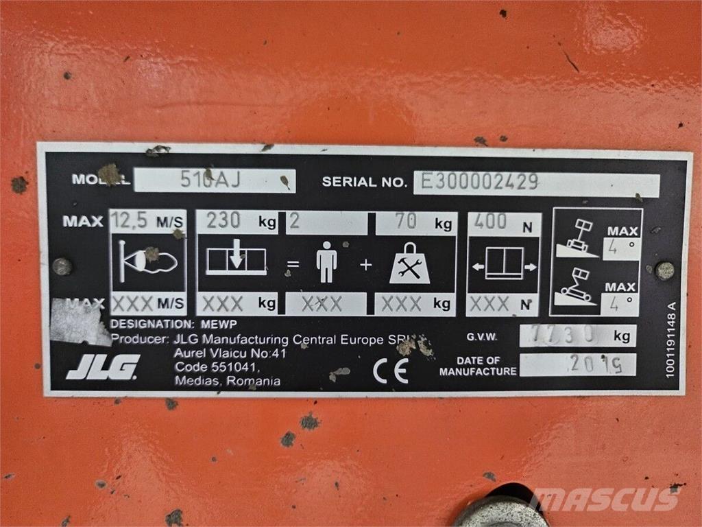 JLG 510AJ رافعات سلة مفصلية