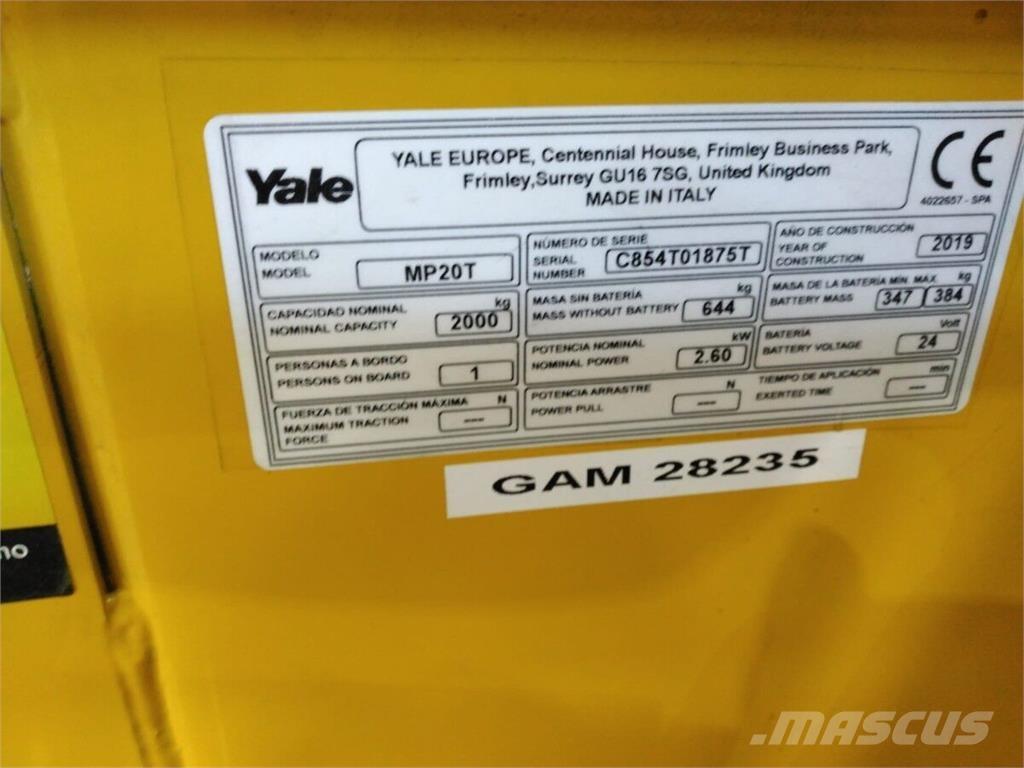 Yale MP20T أخرى