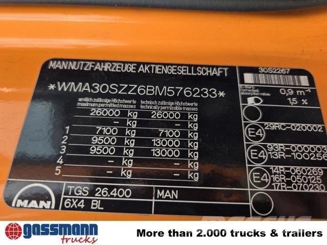 MAN TGS 26.400 6X4 BL شاحنات بمقصورة وهيكل