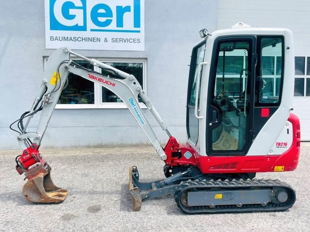 Takeuchi TB216 حفارات صغيرة أقل من 7 طن (حفارات صغيرة)