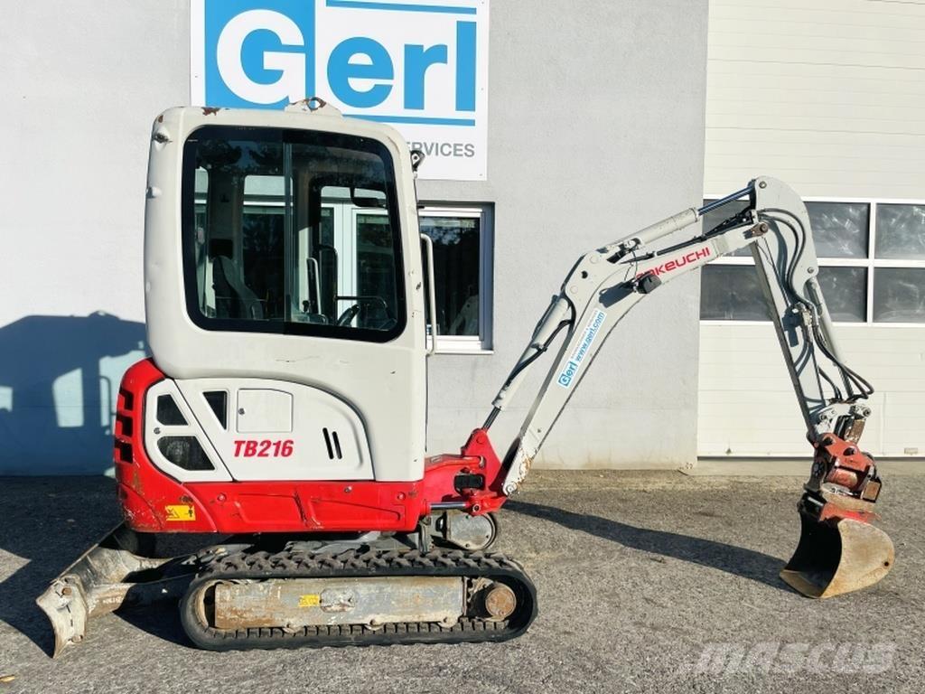 Takeuchi TB216 حفارات صغيرة أقل من 7 طن (حفارات صغيرة)