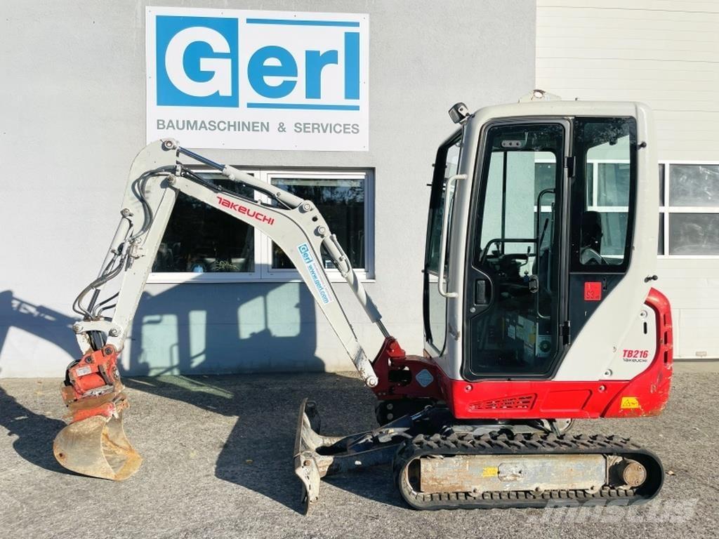 Takeuchi TB216 حفارات صغيرة أقل من 7 طن (حفارات صغيرة)