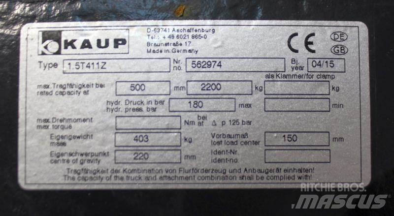 Kaup 1,5T411Z ملحقات ومكونات أخرى