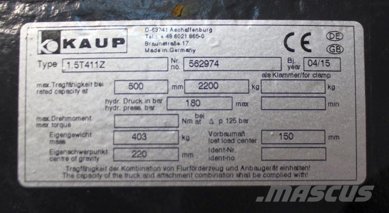 Kaup 1,5T411Z ملحقات ومكونات أخرى