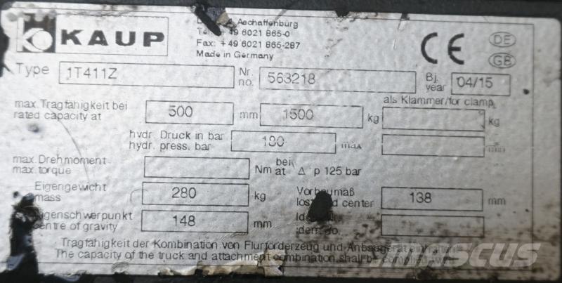 Kaup 1T411Z ملحقات ومكونات أخرى