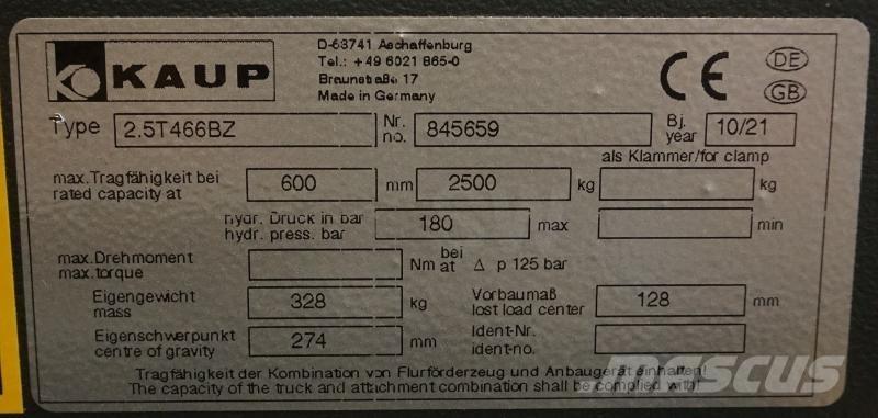 Kaup 2,5T466BZ ملحقات ومكونات أخرى