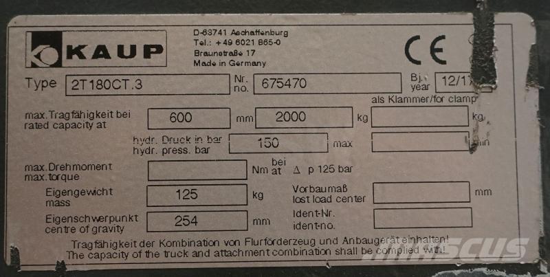 Kaup 2T180CT.3 شوكات