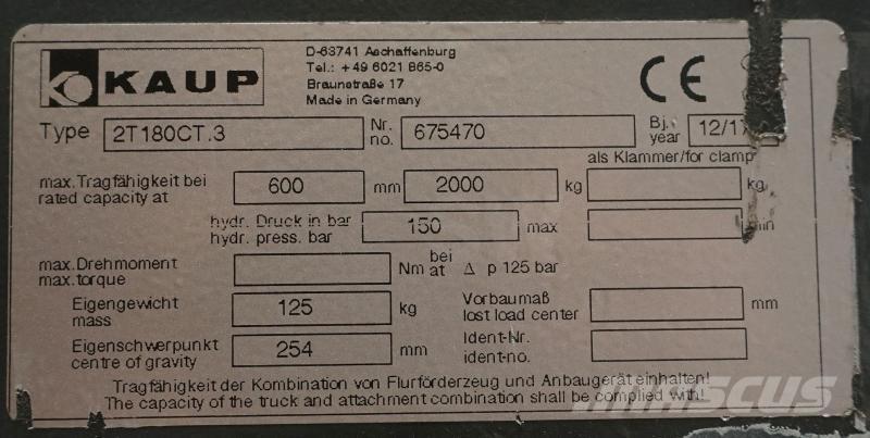 Kaup 2T180CT.3 شوكات