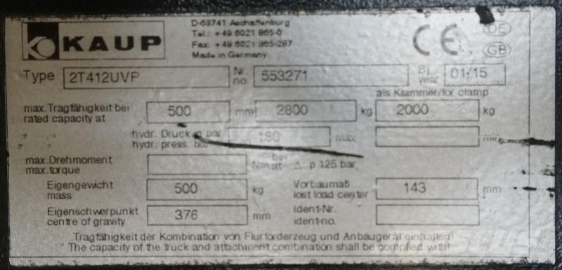 Kaup 2T412UVP ملحقات ومكونات أخرى
