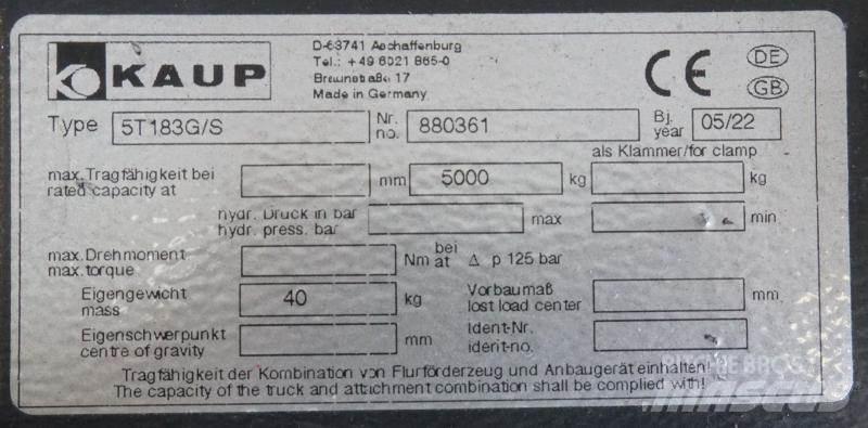 Kaup 5T183G/S ملحقات ومكونات أخرى