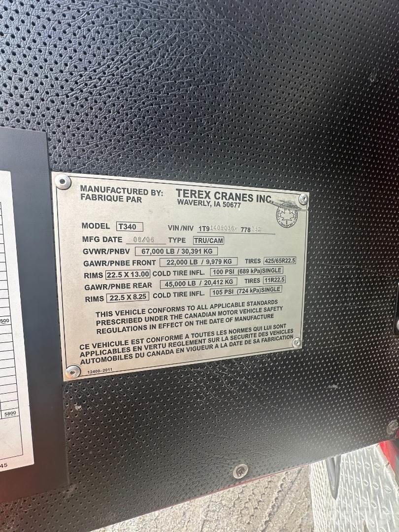 Terex T 340-1XL رافعات صالحة لكل أنواع الطرق