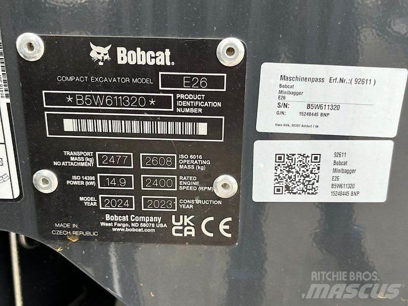 Bobcat E 26 حفارات صغيرة أقل من 7 طن (حفارات صغيرة)