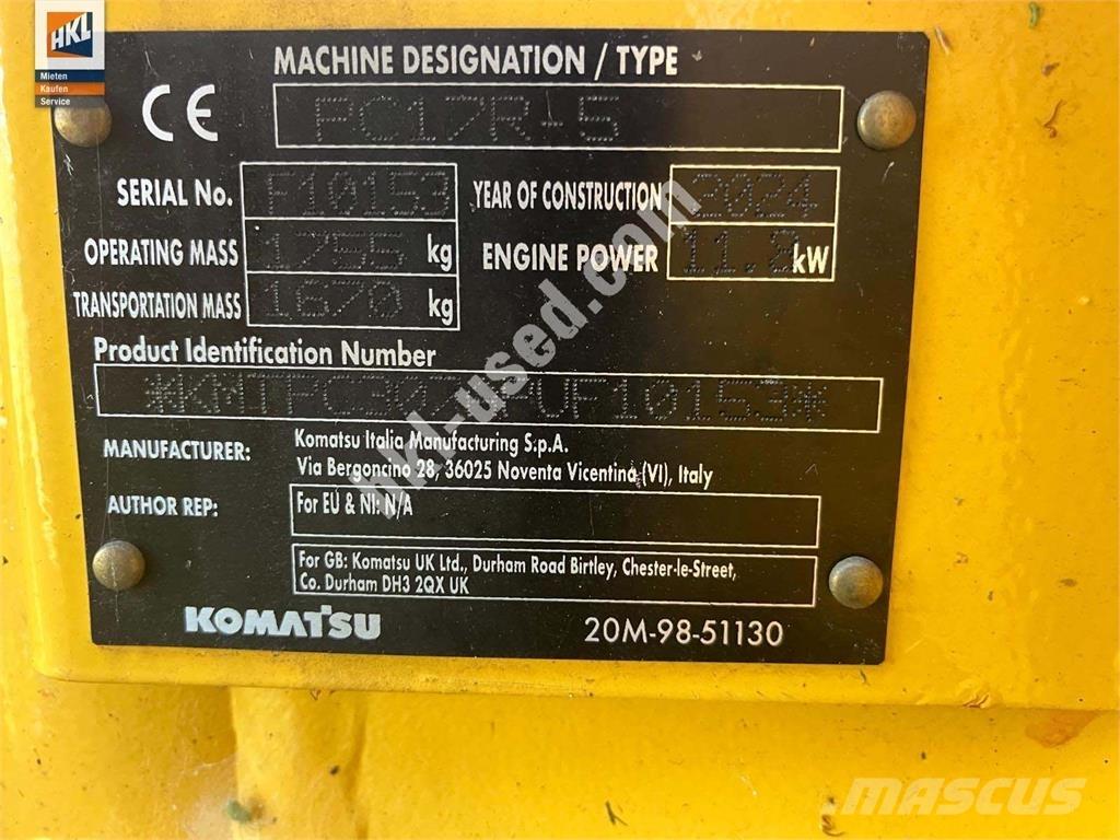 Komatsu PC 17 R-5 حفارات صغيرة أقل من 7 طن (حفارات صغيرة)