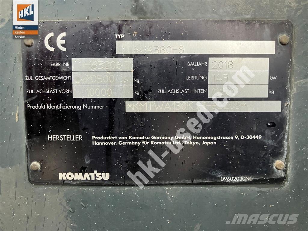 Komatsu WA 380-8 لوادر بعجل